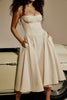 Women Pleated Sling Summer Dress