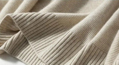 Women Cashmere Sweater | High Neck Thick Wool Pullover