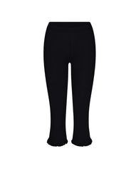 Women Vintage Capri Pants | Y2K | High Waist Trousers | Ruffled Hem